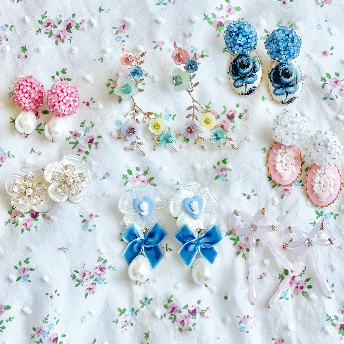 Grandmillenial earrings and cameo earrings – Rachel and Rose Collection