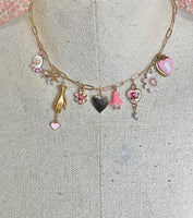 1 - Bespoke Charm Necklace - PINK